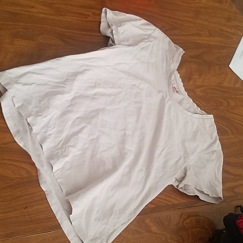 Plain white tee